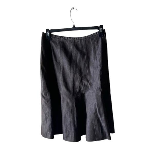 Vintage Larry Levine Sport Midi Skirt Womens 10 Pleated Stretch Casual A-Line - Picture 1 of 6
